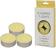 Tranquillity Collection Scented Tea Light Candle 8-Pieces, Fresh Cut Pineapples