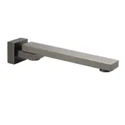 Gun Metal Grey Cubic Square Bathtub Faucet Water Spout Basin Tapware 180 Swivel Outlet