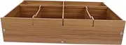 Veemoon Cash Holding Box Multi-grid Storage Wooden Storage Holder Space-saving Design