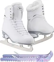 Jackson Ultima Finesse JS180 / JS181 / JS184 Figure Ice Skates for Women and Girls Bundle with Guardog Skate Guards Improved, JUST LAUNCHED 2023