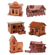 3D Puzzle Architecture Hut Buildings 3D Puzzle Building DIY Kits Wooden Fairy