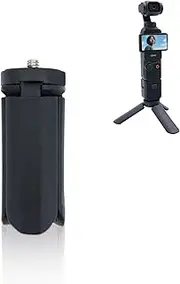 Mini Tripod Selfie Stick Shorty Tripod Handle Grip Pole Three in One for DJI Osmo Pocket 3 Camera Grip Tripod Stabilizer Bracket Holder Desktop Tabletop Stand for DJI Pocket 3