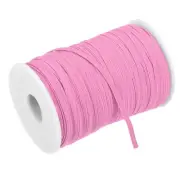 Flat Elastic Band for Sewing 1/8" x 109 Yards Pink Stretch Strap Roll