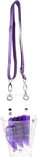HONMEET Transparent Hairdressing Scissors Pouch Scissors Waist Bag for Salon Home Use Professional Scissors Organizer Kit for Hair Cutting Tools and Accessories
