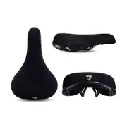 Funsea Bicycle Saddle Wheelie Black With Logos Seat For Bicycles Flannelette Bike Seats Embroidery Logo 8mm Rail 42998