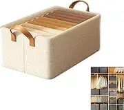 Cation Multi-Functional Folding Wardrobe, Multi-Functional Foldings Wardrobes, Large Ultra Space Clothes Drawer Organizer Closet, Underwear Organizers for Drawer (Khaki,1Pcs)