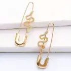 Pin Earrings Gold Piercing Earrings Studs Punk Snake Earrings Party Jewelry