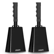 LEKATO 10" Football Game Cow Bell Beat Noise Maker Sports Event Wedding Farm