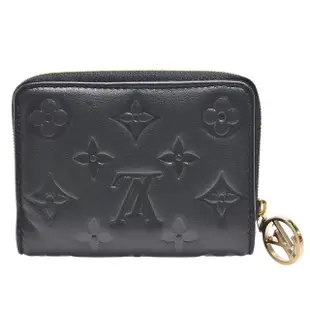 【Louis Vuitton 路易威登】M81599經典Lou系列小羊皮短夾(黑色)