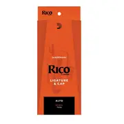 Rico Ligature & Cap, Alto Sax, Nickel Plated