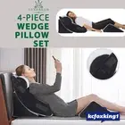 Wedge Pillow Memory Foam Leg Raiser Headrest Neck Back Lumbar Support Cushion
