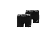 2 x Kappa Trunks Mens Black Boxers Underwear Trunk Boxer Shorts