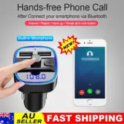 Bluetooth 5.0 Wireless Car FM TransmittRO MP3 Player Radio 2 USB Charger Adapter