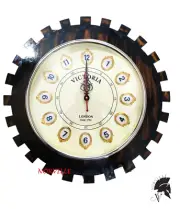 Vintage Wooden Wall Clock Designer Stylish Wall Clock For Home Office Room 18"