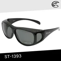 在飛比找Yahoo奇摩購物中心優惠-ADISI 偏光太陽眼鏡 ST-1393 / 透明黑框 (黑