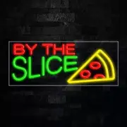 By the Slice Sign for Business Displays | LED Flex Neon | 32"W x 13"H x 1"D