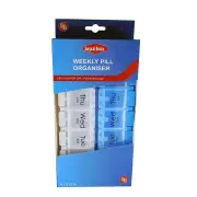 Surgical Basics Weekly Pill Organiser AM/PM Large (24 x 12 x 2cm)