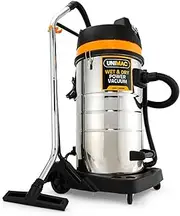 [Unimac] 100L 2400W Wet and Dry Vacuum Cleaner, Heavy-Duty Dual Copper Motors, Accessory Set, for Workshop Car Carpet