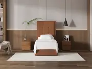 My Style Framed Headboard & Slimline Base - Single / Gingerbread / Gas Lift Base