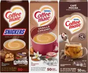Nestle Liquid Coffee Creamer Singles Variety Pack, Snickers, Vanilla Caramel,...