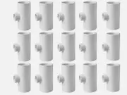 50 PVC TEE FITTINGS AUTOMATIC WATERER DRINKER CUP/NIPPLES CHICKEN POULTRY US