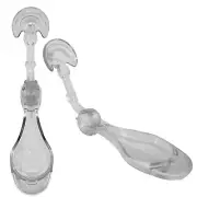 1 Clear Triple-Edge Folding Tongue Scrapers - Get Rid of Bad Breath!