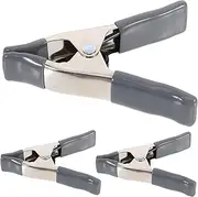 TEHAUX 3pcs Heavy Duty Metal Spring Clamps with Coating for Crafts Garden and Photography Backdrop Durable Compact Clips for Hanging Documents and Projects
