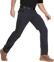 [NATUVENIX] Tactical Pants for Men, Water Resistant Hiking Cargo Pants Lightweight Outdoor Work Pants for Men Ripstop