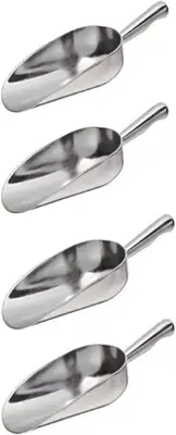 5 Oz. Cast Aluminum Scoop with Contoured Handle - Set of 4