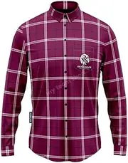 [Ashtabula] NRL 'Mustang' Flannel Polo - Manly Sea Eagles - Flanno Shirt