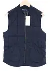 SCOTCH & SODA Ams Couture Men Jacket S Blue Sleeveless Zip Padded Lined Gilet