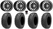 Sedona Sano Bdlk 15x7 Wheels Bk 32" Rampage Fury Tires Polaris RZR XP 1K/ PRO XP