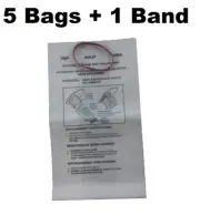 5 Wet Dry Vacuum Bag for Workshop WS01025F Shop Vacuum Filter Bags with Band