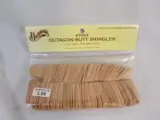 Dollhouse Shingles Octagon Butt Shingles 100 Pc Wood Scale Houseworks #7003