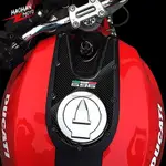 適用於 DUCATI MONSTER 696 2008-2014 摩托車油箱墊保護器 3D 碳纖維外觀