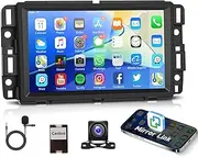 Android Car Radio for GMC Chevrolet Buick Hummer, 7’’ Touch Screen Car Stereo GPS Navigation Mirror Link AHD Camera Bluetooth WiFi FM/RDS MIC SWC