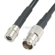 QMA Male to BNC Female RG58 cable Coaxial RG-58 Shield Braid RF Kable 50ohms Lot