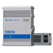 Teltonika TSW210000010 TSW210 Industrial Switch, 2x SFP ports, 8x Gigabit Ethernet ports
