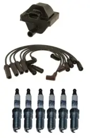 Ignition Wires 1 Coil 6 Spark Plugs Kit ACDelco For Silverado Siera 1500 V6 4.3L