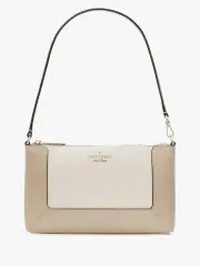Lena Colorblock Pebbled Leather Convertible Wristlet