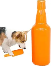 LeoLeozz Water Bottle Dog Toy - Dog Treat Dispenser Water Bottle Toy,Simple Structure Interactive Dog Toy for Medium Dogs, Small Dogs, Large Dogs (Random Color,L)