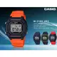 CASIO 卡西歐 手錶專賣店 國隆 W-218H-4B2 復古電子男錶 樹脂錶帶 黑X橘 防水50米 碼錶功能 W-218H 全新品 保固一年