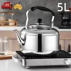 5L Stainless Steel Kettle Whistling Tea Kettle Coffee Kitchen Stovetop Induction