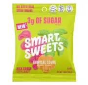 SmartSweets Candy Tropical Sours 1.8 oz Exp 11/25