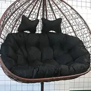 XURIKANG Swing Egg Chair 2 Persons Cushion, Thick Washable Hanging Egg Hammock Chair Cushion Pads, Patio Hammock Wicker Chair Seat for Indoor Outdoor Furniture