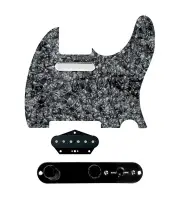 920D Custom Texas Grit Loaded Pickguard for Tele With Black Pearl Pickguard a...