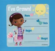 15 Doc McStuffins I've Grown Height and Weight Large Stickers - Patient, Medical