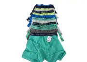 Calvin Klein Boys' Youth Boxer Briefs, 8-pack UNDERWEAR (MULTI COLORS, S) NWT