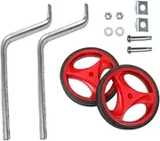 Gatuida 1set Boy Girl Bike Auxiliary Wheels Flashing Lights Mute Red Safety Support for Boys and Girls and Riding Stability