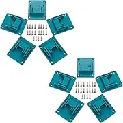 10 Packs Tools Drill Mount Holder, Fit for Makita 18V Li-ion Drill Tools Holder Dock Hanger with 40 Screws(cyan-blue)